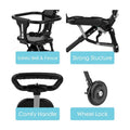 Baby Stroller, Foldable Four-wheeled Child Stroller, Lightly and easly Foldable Child Stroller, Suitable For 1-5 Years Old High Landscape Auxiliary Baby Artifact - Techmanistan