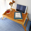 Bamboo Serving Tray with Folding Legs - Techmanistan in Pakistan