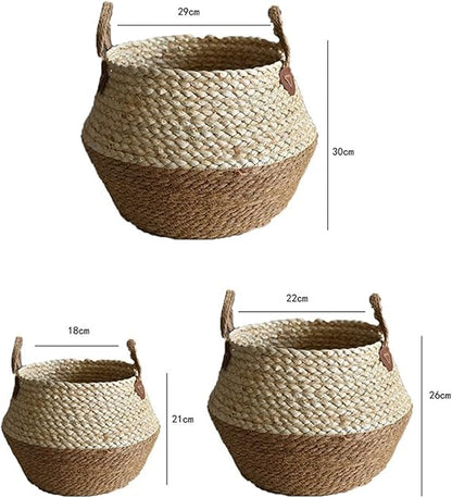 Set of 3 - Multi-Purpose Laundry & Household Storage Bin for Clothes, Sundries, Bathroom, Bedroom & Closet