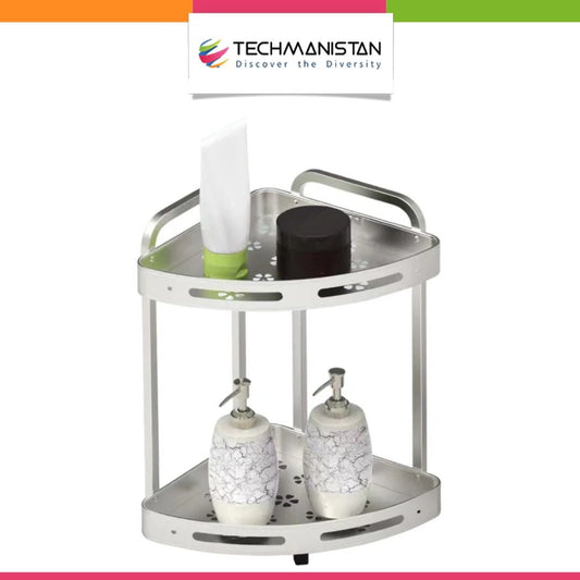Bathroom Corner Rack Shower Shelf - Techmanistan in Pakistan