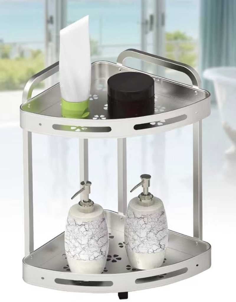 Bathroom Corner Rack Shower Shelf - Techmanistan in Pakistan