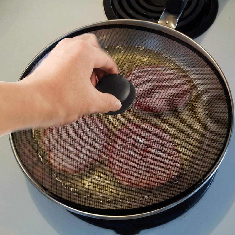Steel Mesh Splatter Screen - Frying Pan Cover--Techmanistan-Techmanistan