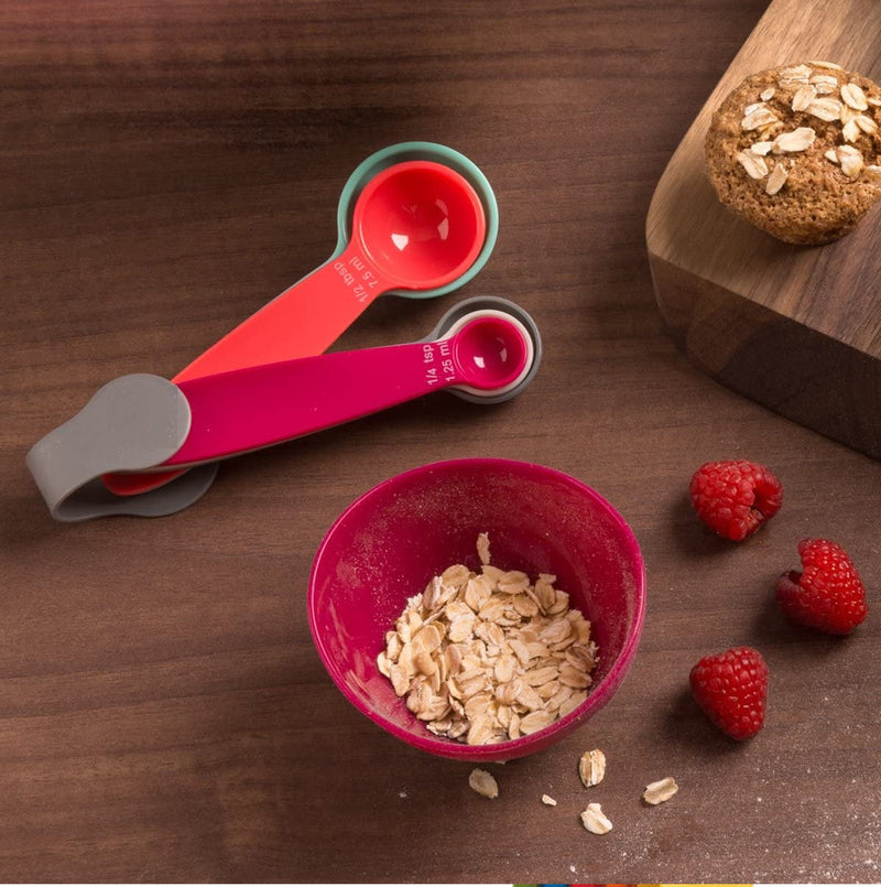 Set of 5 - Plastic Kitchen Baking Measuring Spoons - Random Color My Store