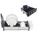 Expandable Dish Rack with Drainage Spout