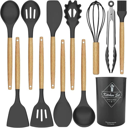 12 Pcs Silicone Non-Stick Cooking Tool Set