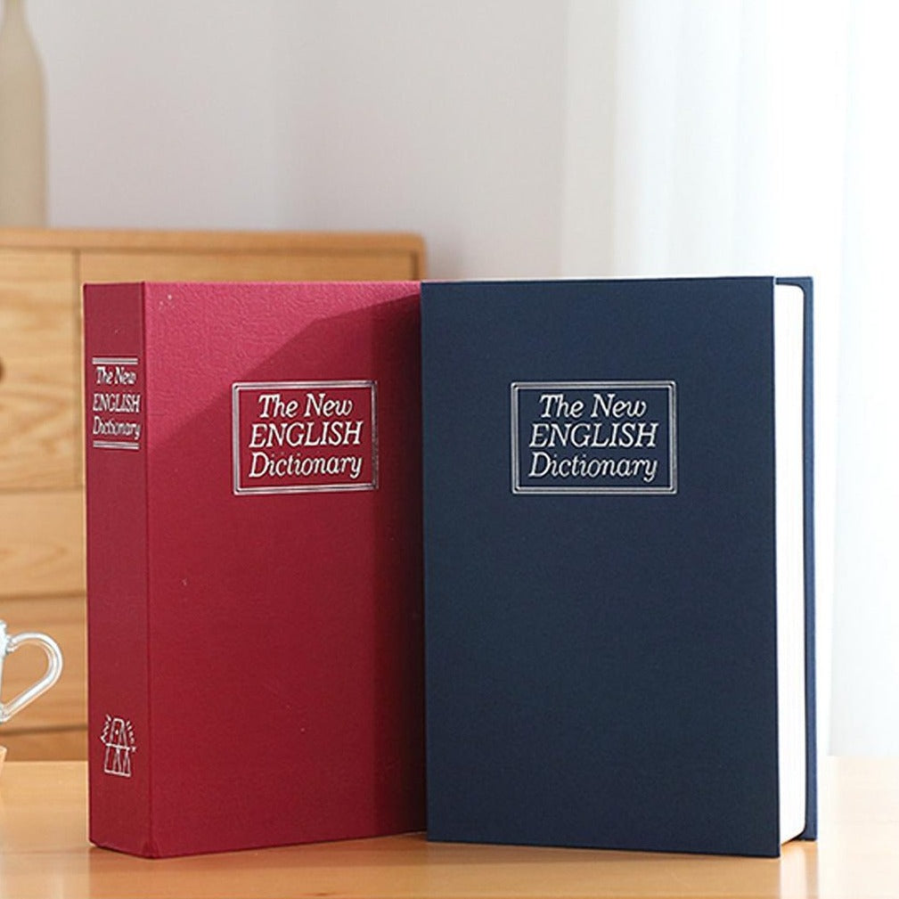 Dictionary Book Safe Storage Cash Money Jewelry Box Security Key Lock