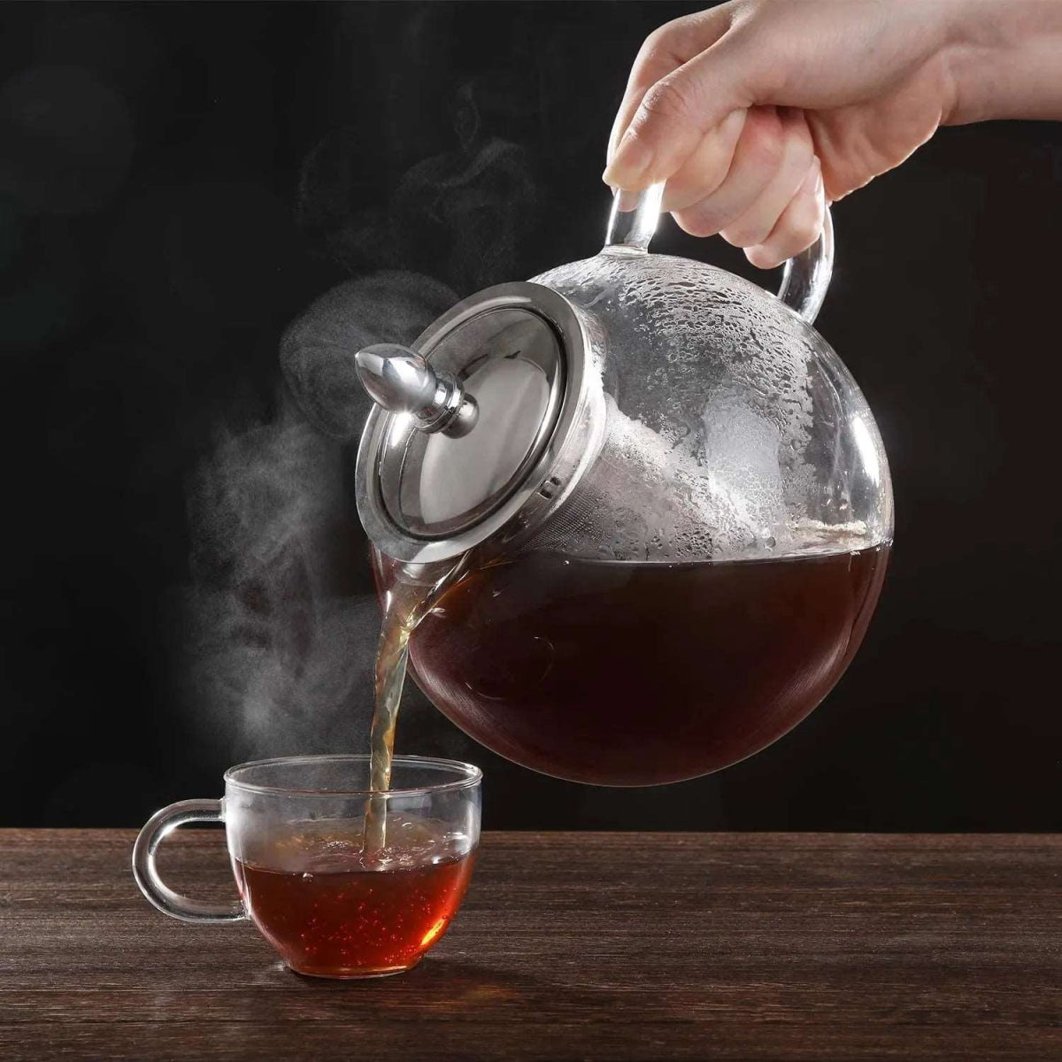 Borosilicate Glass Teapot Chai Kettle - Techmanistan in Pakistan