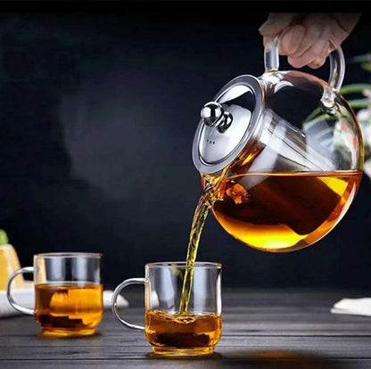 Borosilicate Glass Teapot Chai Kettle - Techmanistan in Pakistan