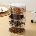Transparent Tower Shaped Acrylic Storage Box with Removable Lid