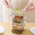 Transparent Tower Shaped Acrylic Storage Box with Removable Lid