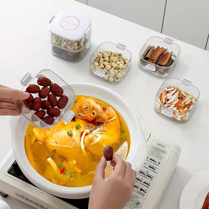 Transparent Tower Shaped Acrylic Storage Box with Removable Lid