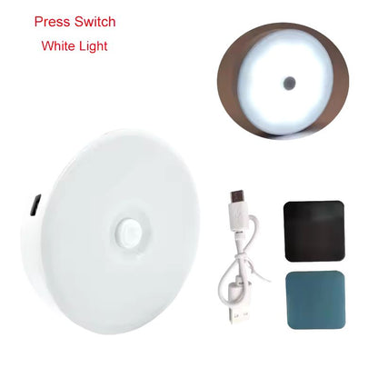USB Rechargeable LED Night Light – Touch & Press Switch