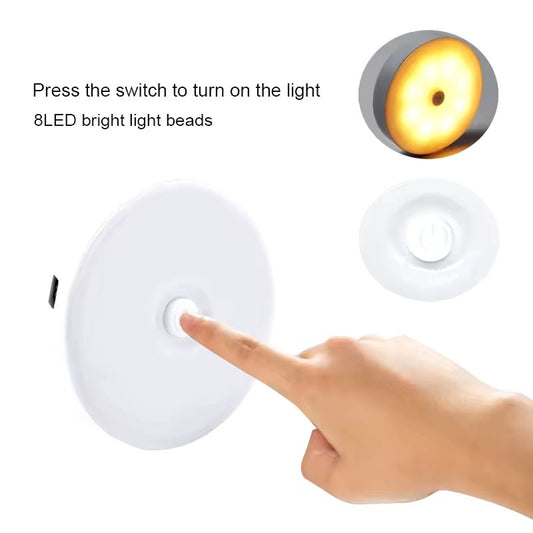 USB Rechargeable LED Night Light – Touch & Press Switch