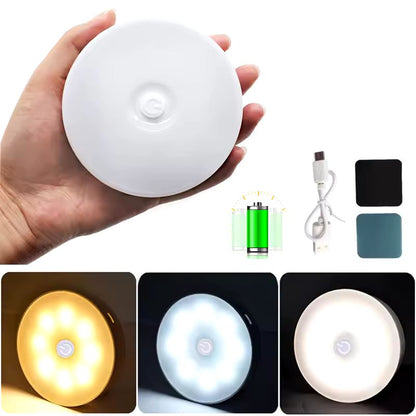 USB Rechargeable LED Night Light – Touch & Press Switch