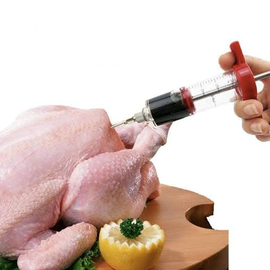 Stainless Steel BBQ Meat Marinade Flavor Seasoning Injector Needle Techmanistan