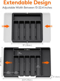 Multi Compartments Foldable Cutlery Holder