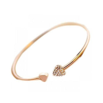 Heart shaped Golden Bracelet--Techmanistan-My Store