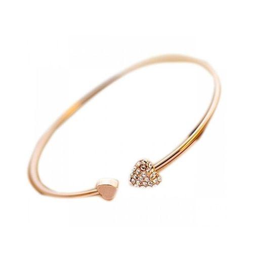 Heart shaped Golden Bracelet--Techmanistan-My Store