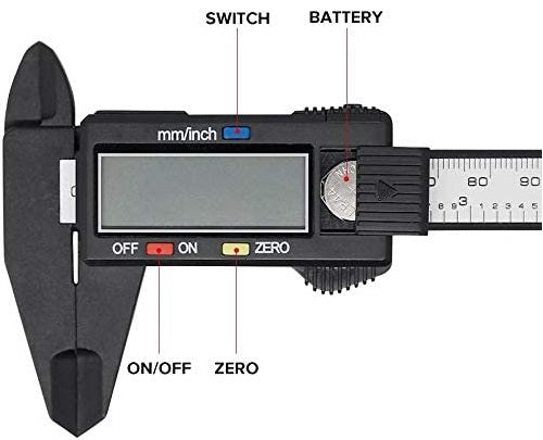 LCD Display Electronic Digital Caliper, Micrometer Gauge Measuring Tool My Store