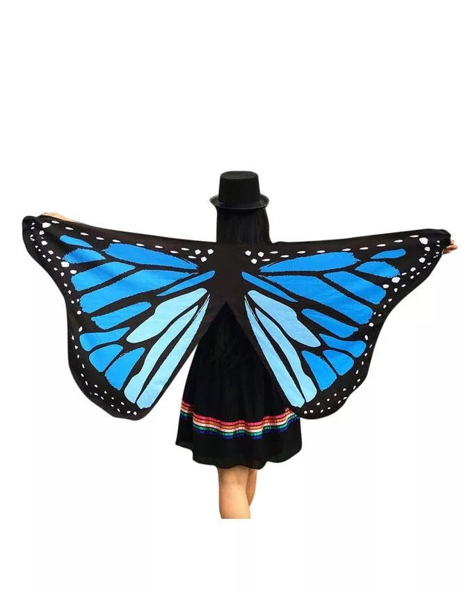 Fanciful Fabric Butterfly Wings Stole - Techmanistan