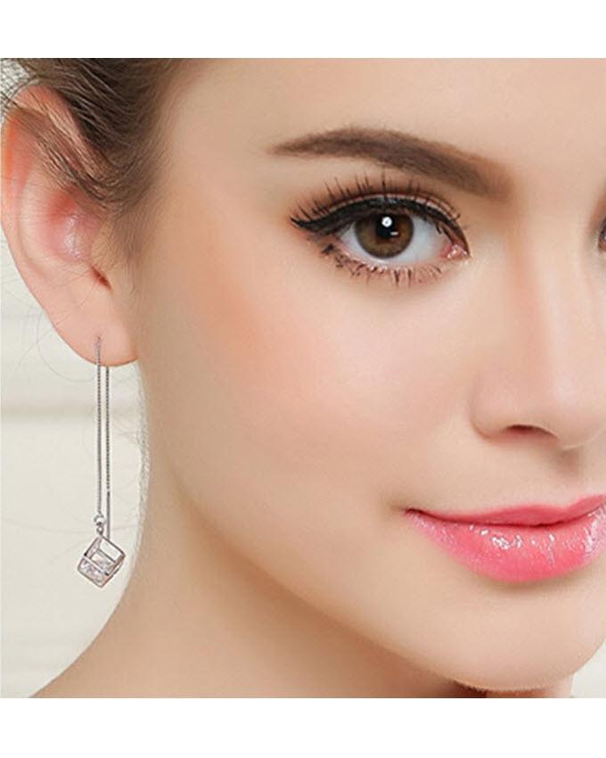 Silver Alloy Earrings for Women My Store