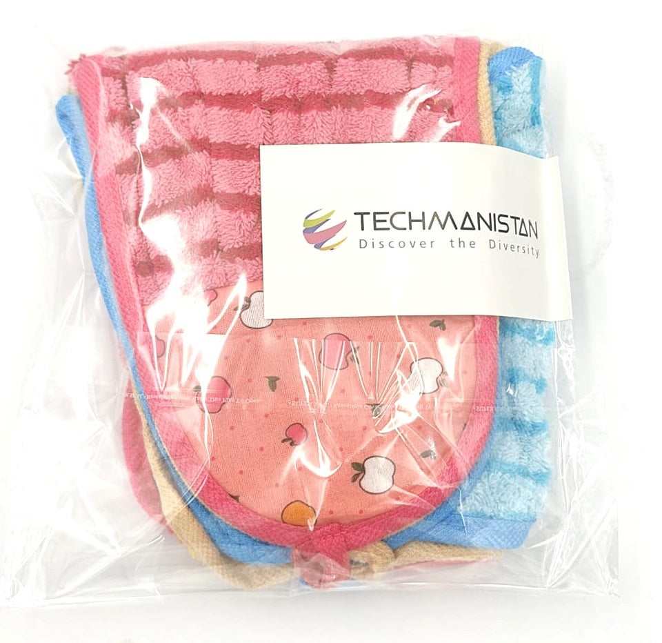 Pack of 3 - Soft Absorbent Thick Microfiber Hanging Bathroom Hand Towel Cloth Drying Pad Face Towel My Store