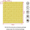Pack of 4 - 3D Brick Wall Stickers Techmanistan