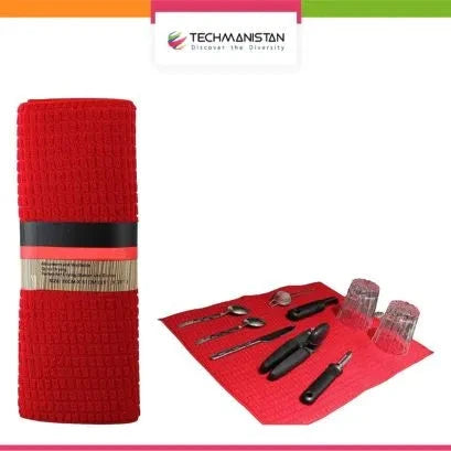 Random Color & Design Foldable Microfiber Dish Drying Mat 38 x 50 cm, Space-Saving Lightweight Design Dish Drainer Mat My Store