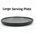 Grey Textured Ceramic Dinnerware – Bowl or Serving Plate