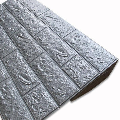 Pack of 4 - 3D Brick Wall Stickers Techmanistan