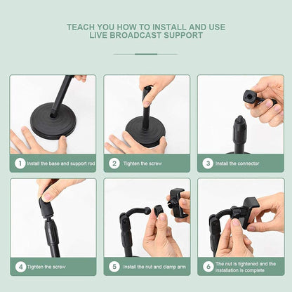 Adjustable Mobile Stand Table Rod Techmanistan