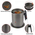 Large Capacity Stainless Steel Oil Pot Filter Oil Storage Grease Keeper With Base, Fried Oil Filter, Leak-Proof Grease Oil Strainer Container Pot with Filter, Oil Bottle My Store