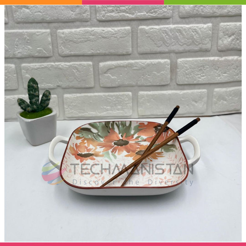 Ceramic Casserole Dish with Handles - Techmanistan in Pakistan