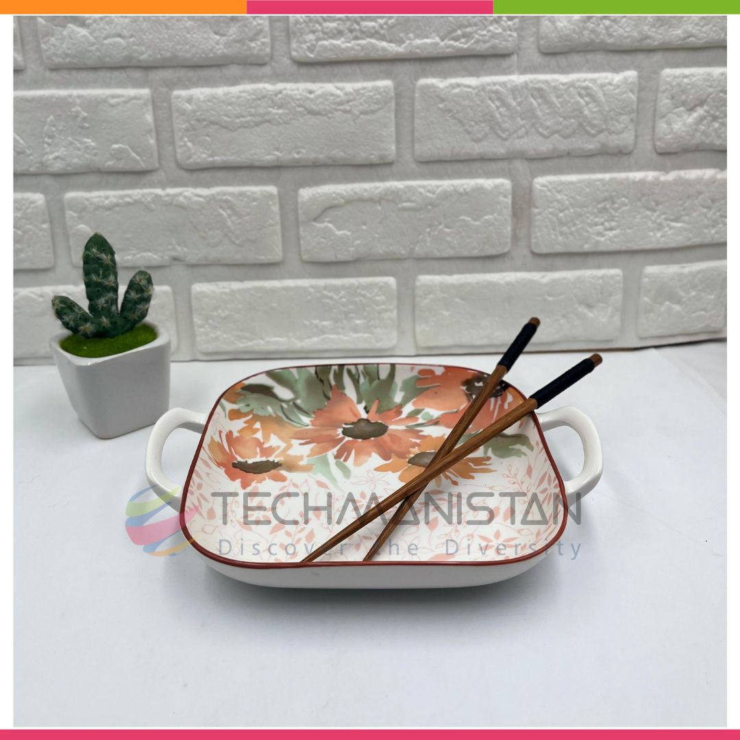 Ceramic Casserole Dish with Handles - Techmanistan in Pakistan