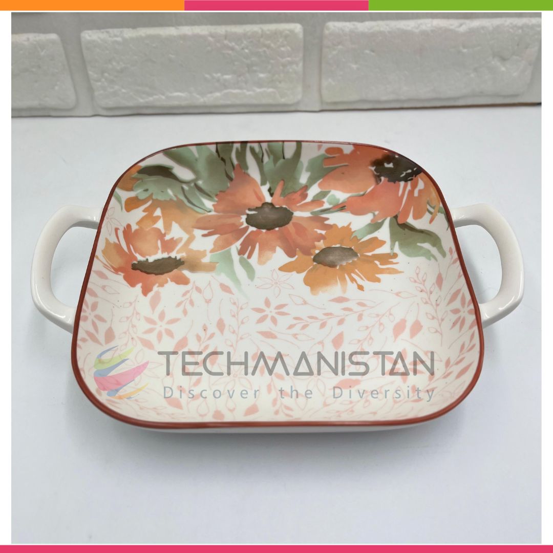 Ceramic Casserole Dish with Handles - Techmanistan in Pakistan