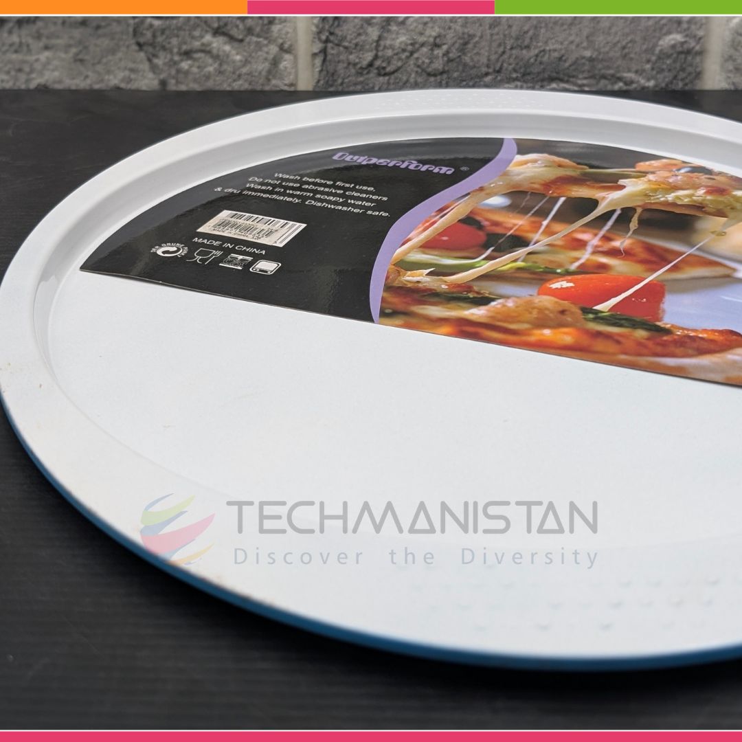 Ceramic Coated Pizza Pan with Handles - Techmanistan in Pakistan