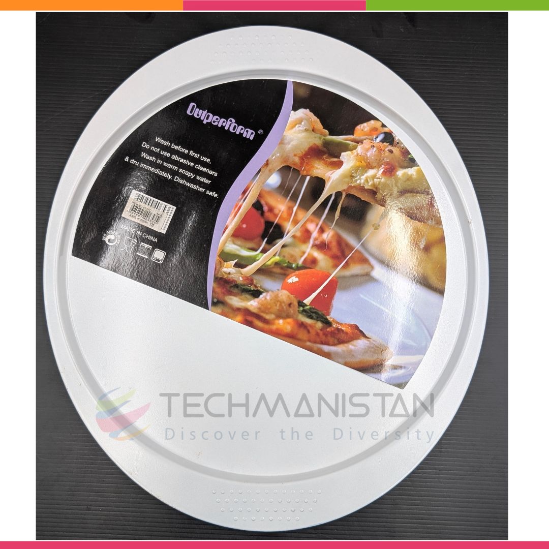 Ceramic Coated Pizza Pan with Handles - Techmanistan in Pakistan