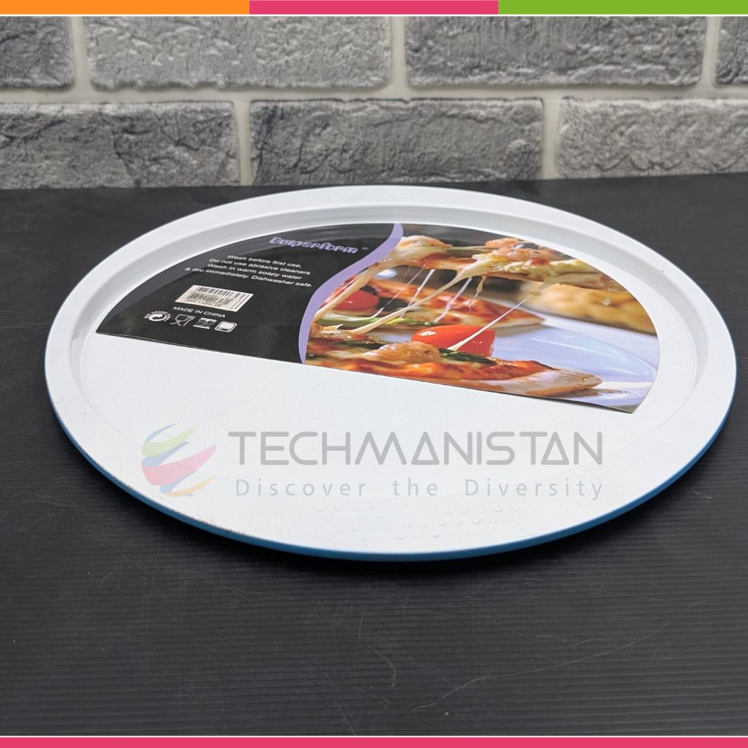 Ceramic Coated Pizza Pan with Handles - Techmanistan in Pakistan