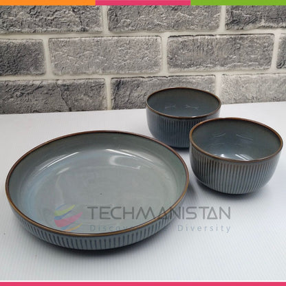 Ceramic Dinner Plate & Bowls Set - Techmanistan in Pakistan