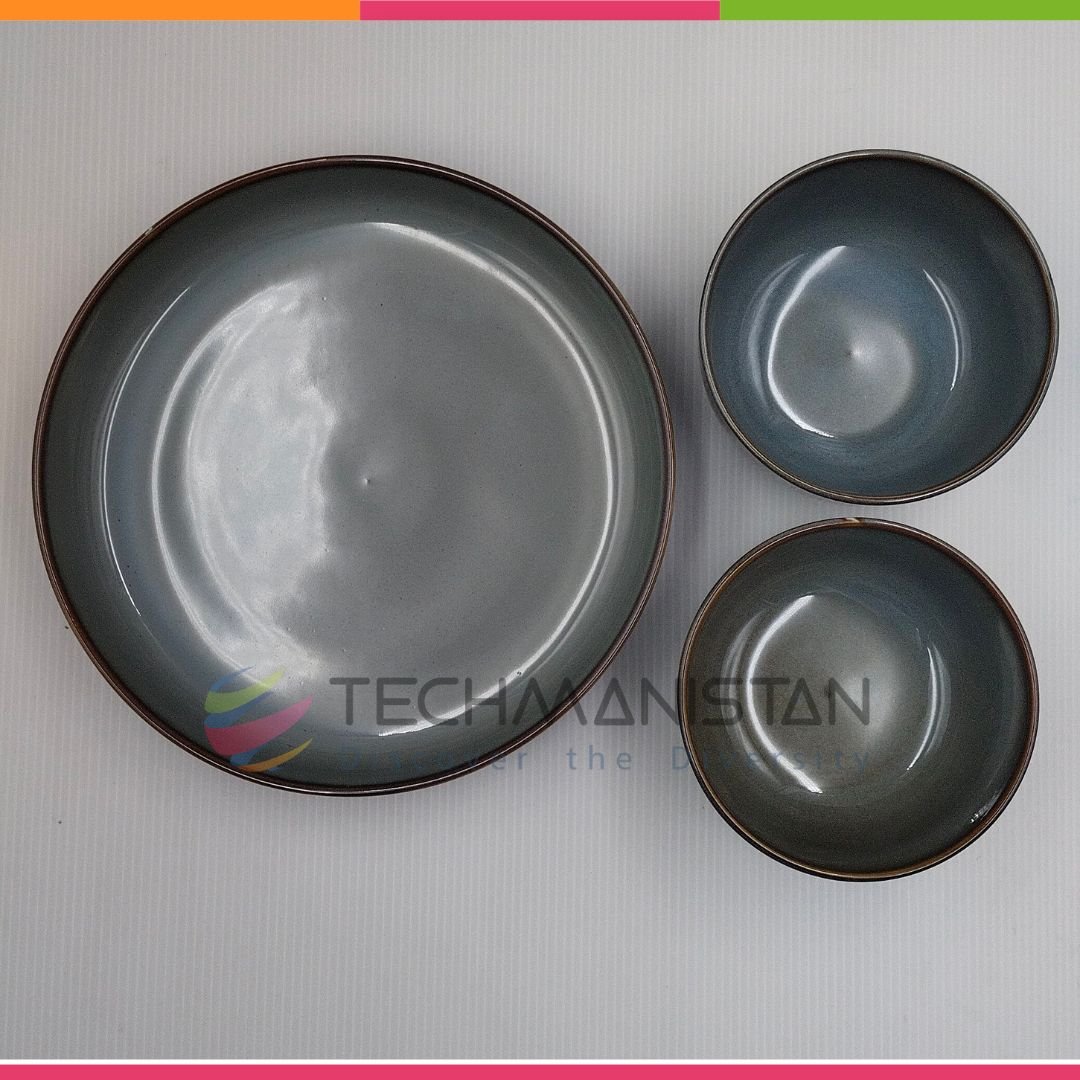 Ceramic Dinner Plate & Bowls Set - Techmanistan in Pakistan