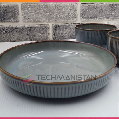 Ceramic Dinner Plate & Bowls Set - Techmanistan in Pakistan