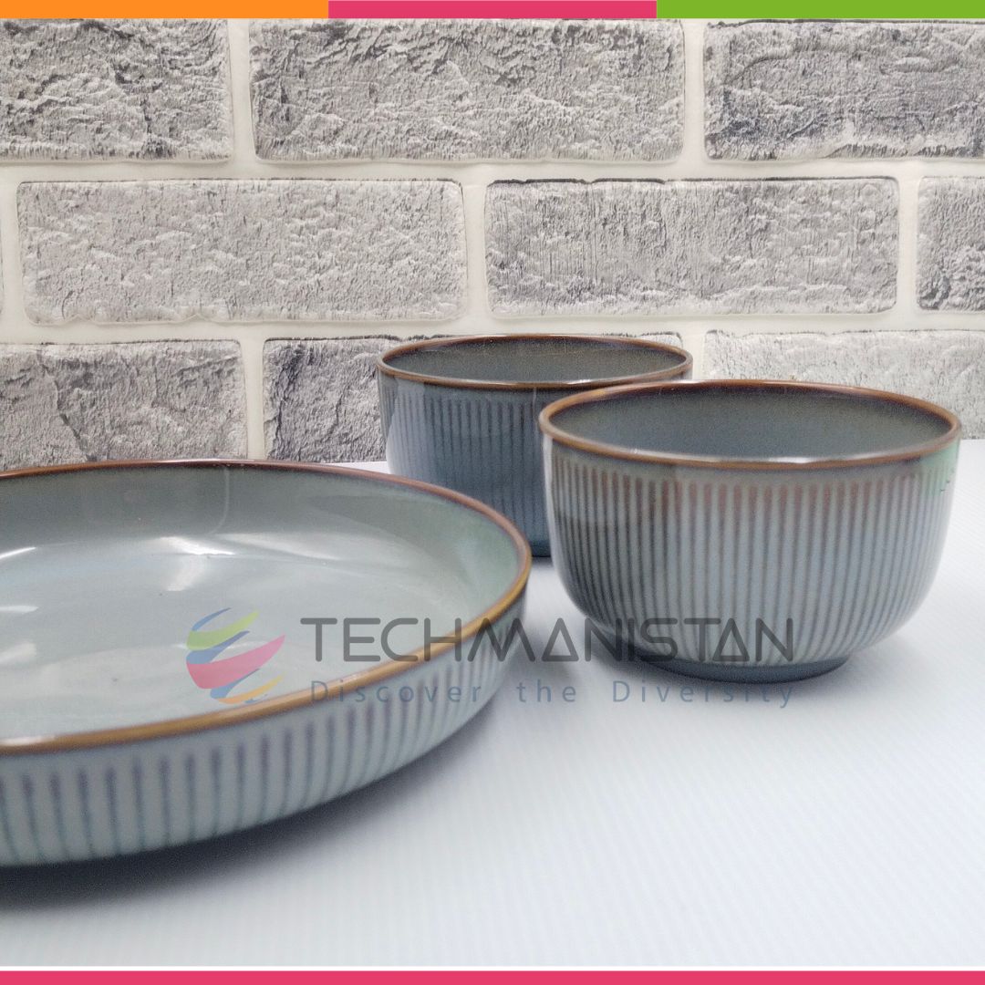 Ceramic Dinner Plate & Bowls Set - Techmanistan in Pakistan