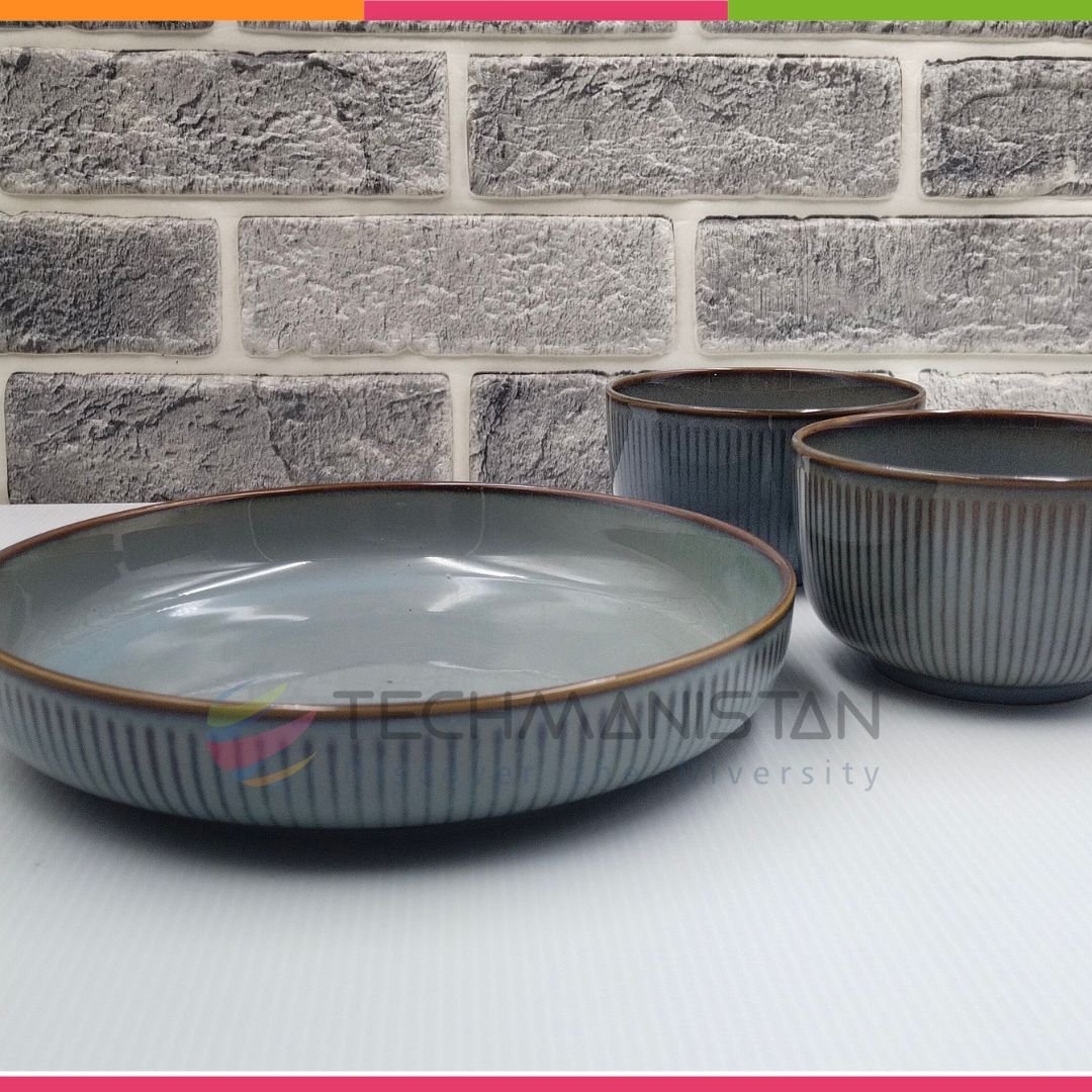 Ceramic Dinner Plate & Bowls Set - Techmanistan in Pakistan