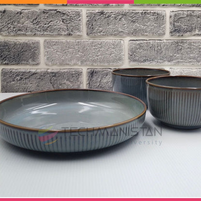 Ceramic Dinner Plate & Bowls Set - Techmanistan in Pakistan