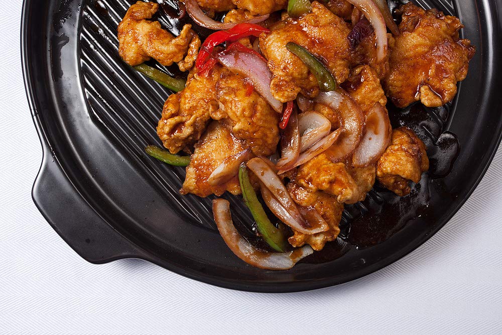 Ceramic Grill Serving Plate - Techmanistan in Pakistan