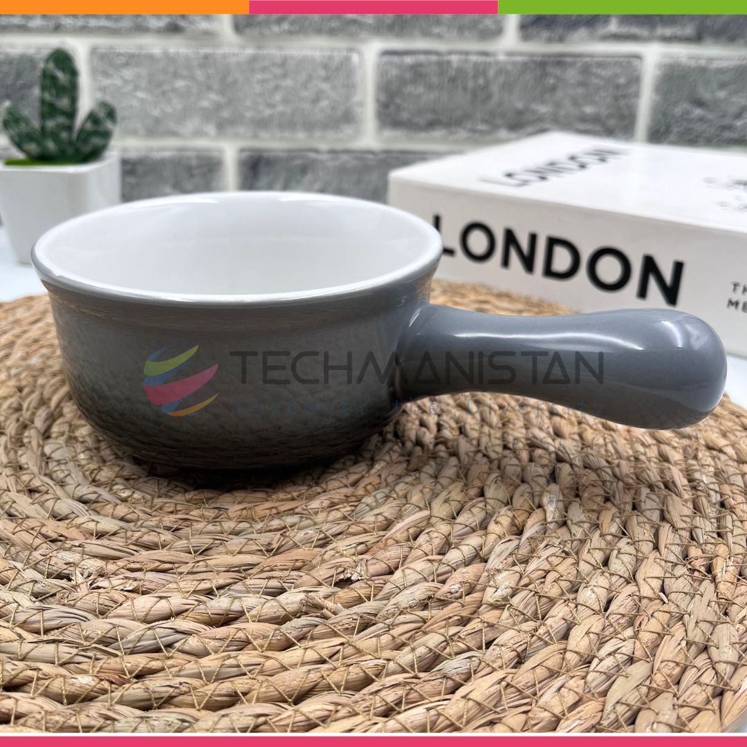 Ceramic Soup Bowl with Handle - Techmanistan in Pakistan