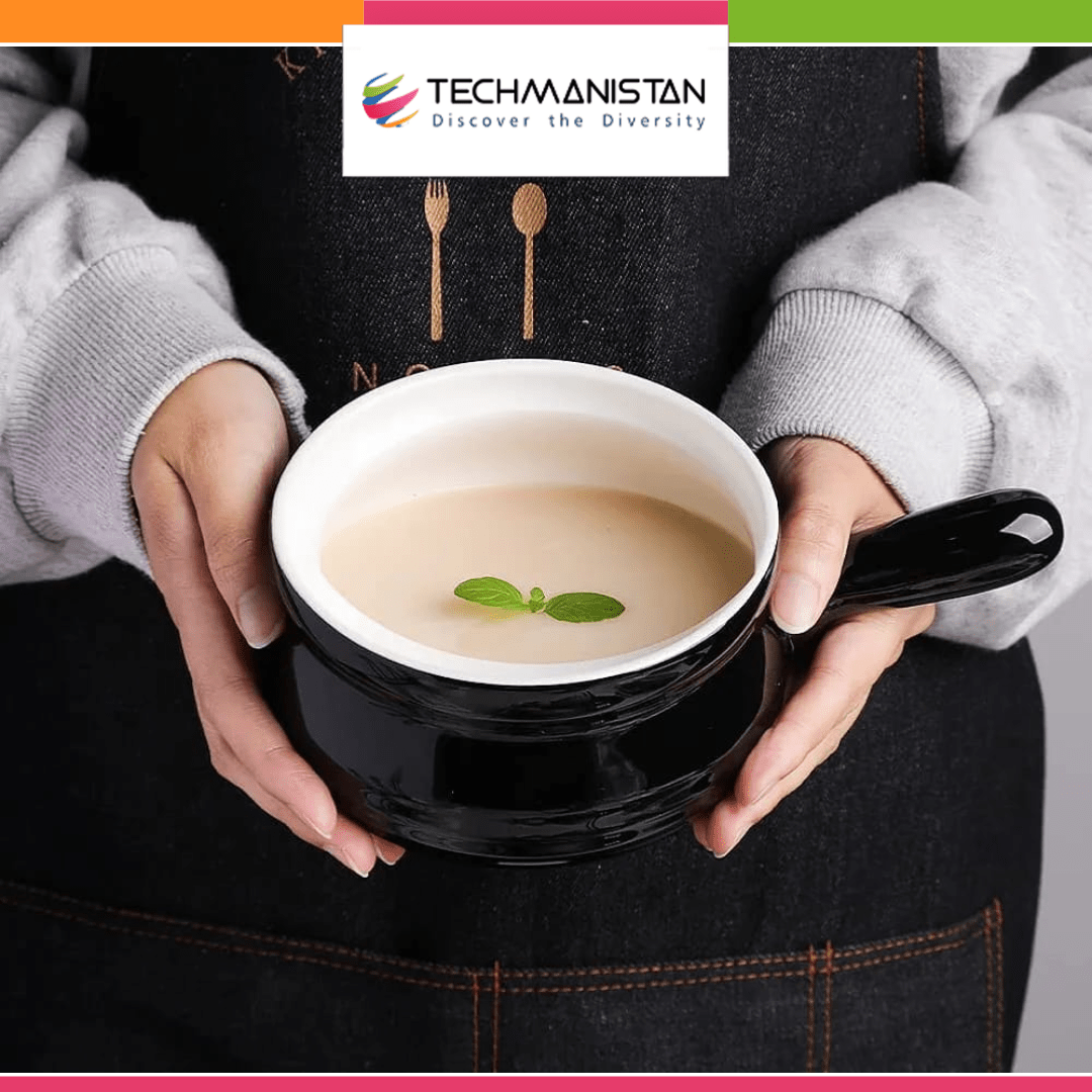 Ceramic Soup Bowl with Handle - Techmanistan in Pakistan