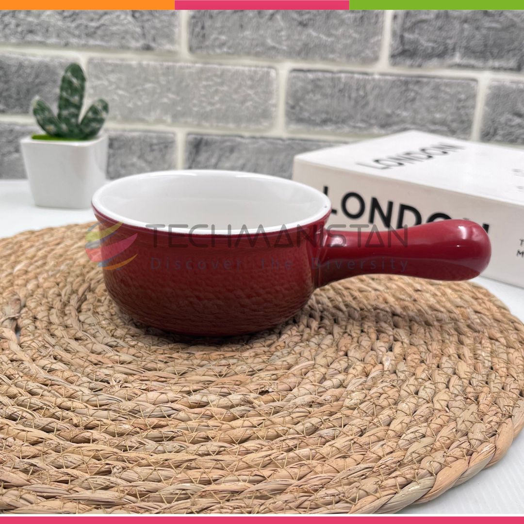 Ceramic Soup Bowl with Handle - Techmanistan in Pakistan