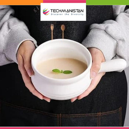 Ceramic Soup Bowl with Handle - Techmanistan in Pakistan