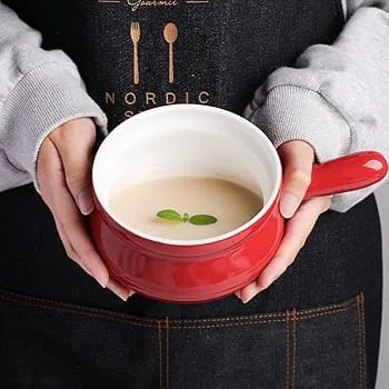 Ceramic Soup Bowl with Handle - Techmanistan in Pakistan